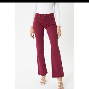 KanCan Burgundy Flare Jeans